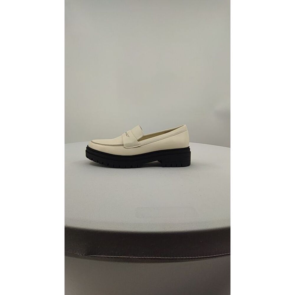 Quince Italian Leather Lug Sole Loafer Bone Shoes 7 - Picture 2 of 3
